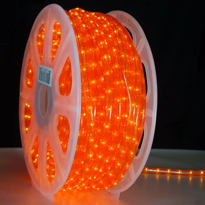 1/2-Inch Orange Incandescent Rope Light – Flexible Indoor/Outdoor Lighting