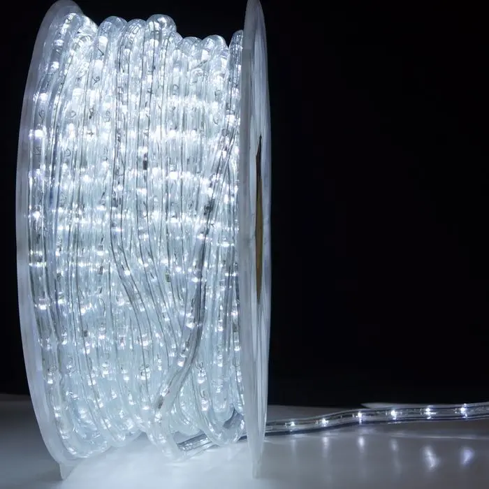 1/2-inch Pure White Chasing LED Rope Light – 150-Foot Roll
