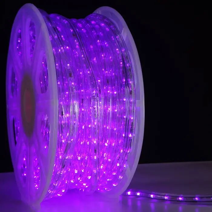 1/2-Inch Purple LED Rope Light – Waterproof Decorative Strip