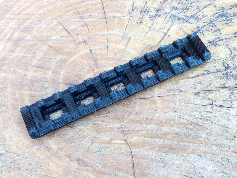 11-Slot Low-Profile Picatinny Rail for Airsoft Rifles, Airguns, Foam Dart Blasters, and Paintball Gear