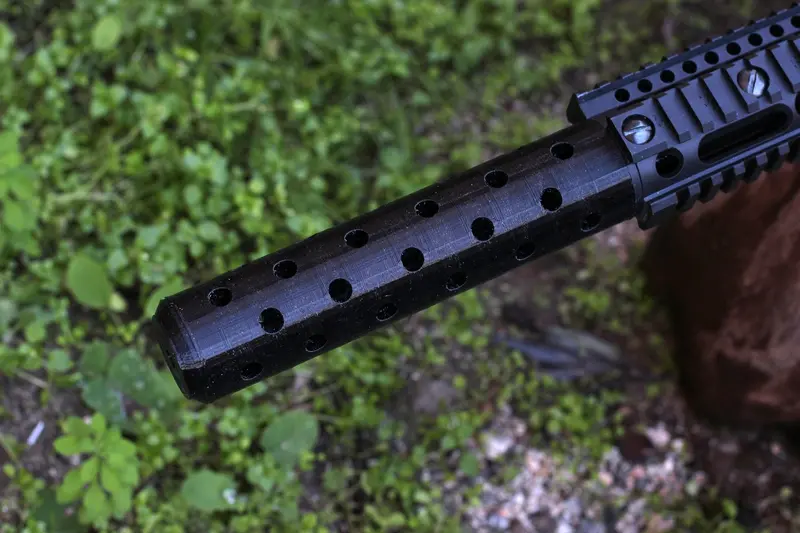 A310 Barrel Shroud for Crosman & Bushmaster Air Rifles – 14mm Thread Mock Muzzle Device