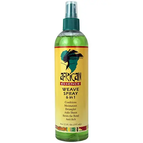African Essence 6-in-1 Weave Spray – 12 oz Scalp-Safe Styling & Refreshing Mist