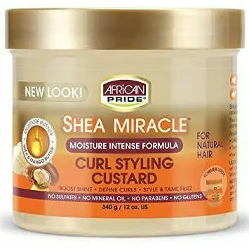 African Pride Shea Miracle Curl Styling Custard – Moisture-Rich Definition Cream