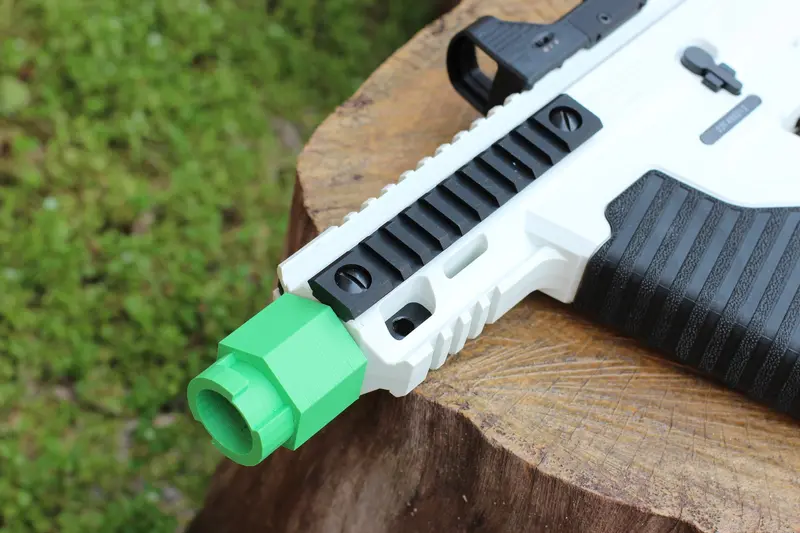 AirPower3D Modulus Barrel Adapter for Crosman ST-1 Full-Auto BB Airgun – Compatible with Nerf Elite Foam Dart & Ball Muzzle Mods