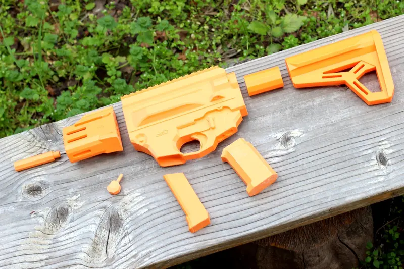 Airsoft3D FGC-9 MK2 Replica Prop – Functional Picatinny Rails & M-LOK Slots for Cosplay & Action Movie Themes