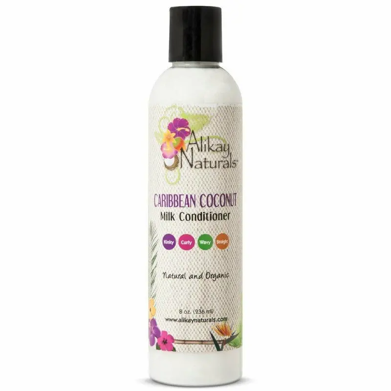 Alikay Naturals Caribbean Coconut Milk Conditioner – Deep-Nourishing Rinse-Out with Coconut Milk & Rice Protein (8 oz)