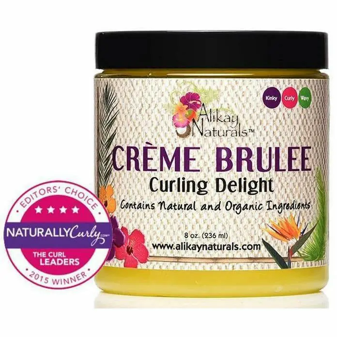 Alikay Naturals Creme Brulee Curling Delight – Lightweight Curl-Defining Styler for Bouncy, Frizz-Free Texture (8 oz)