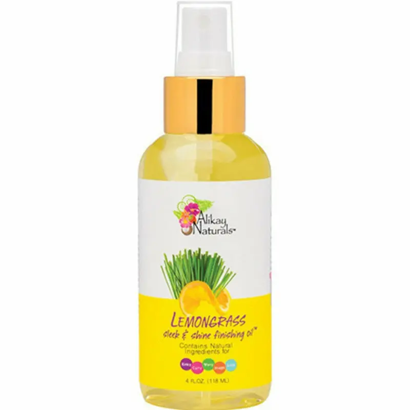 Alikay Naturals Lemongrass Finishing Oil for Shine & Seal (4 oz)