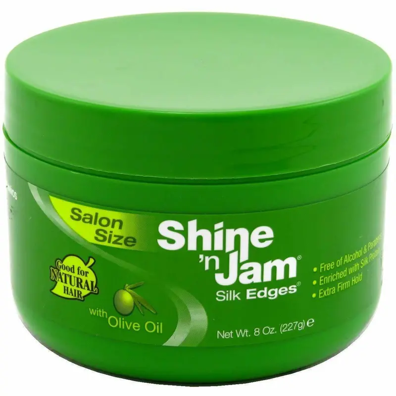 Ampro Shine ‘n Jam Olive Oil Hair Gel – 8 oz Nourishing Styler