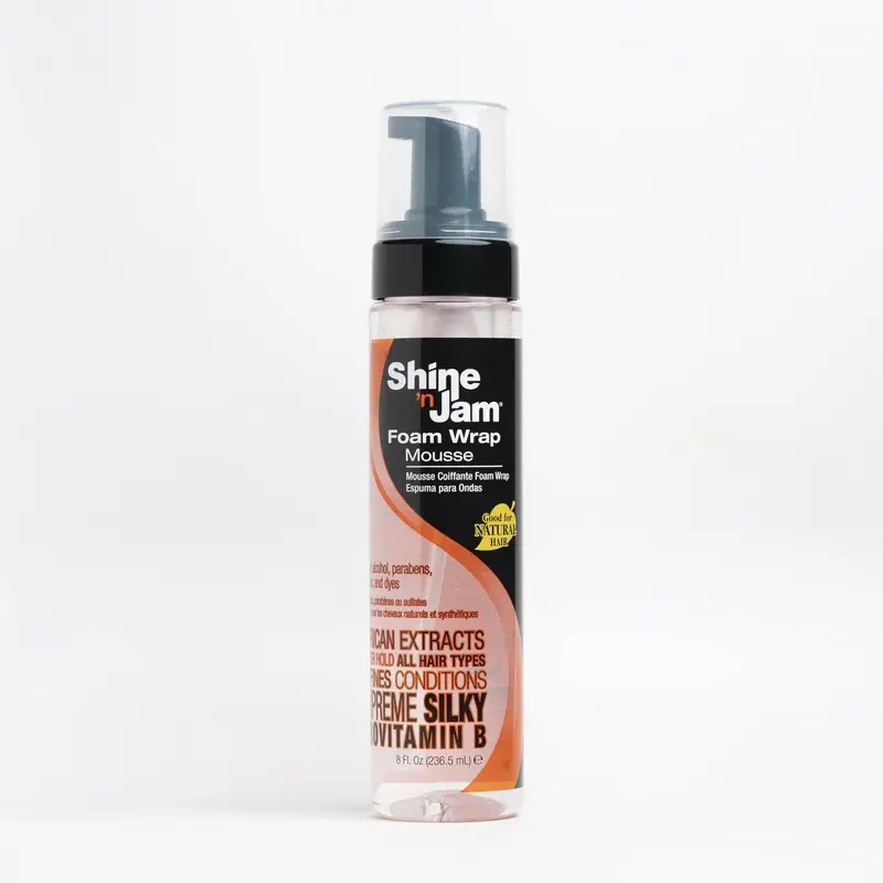 Ampro Shine ‘n Jam Supreme Foam Wrap Mousse – Lightweight Hold
