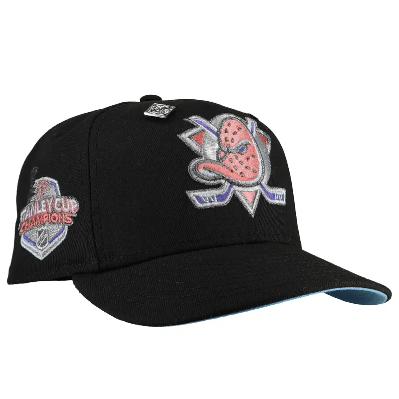 Anaheim Mighty Ducks Black & Candy Stanley Cup Metallic 59Fifty Hat