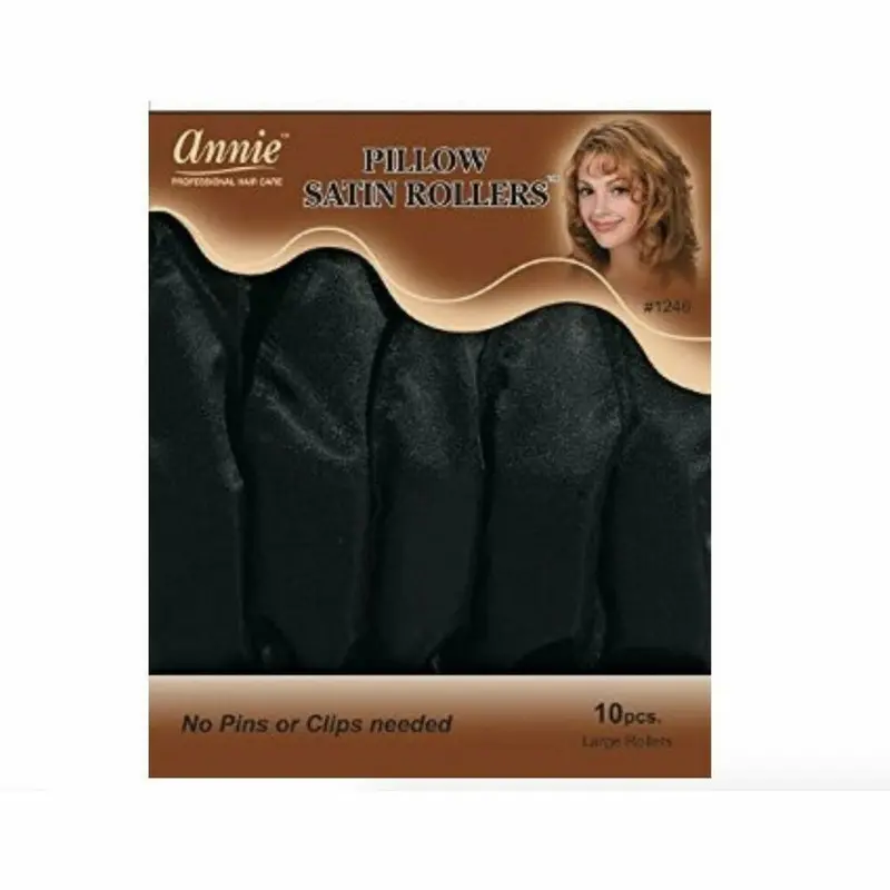 Annie Satin Pillow Rollers for Frizz-Free Styling