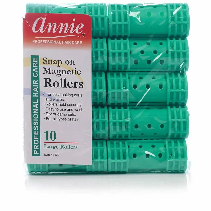 Annie Snap-On Magnetic Hair Rollers – Reusable, Heatless Curling System