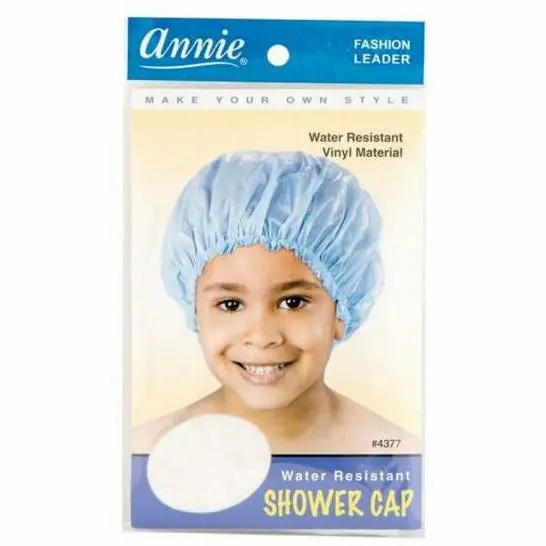 Annie Water-Resistant Shower Cap – Reusable Satin-Lined Hair Protection