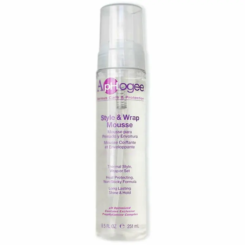 Aphogee Style & Wrap Alcohol-Free Mousse for Defined Curls & Edges