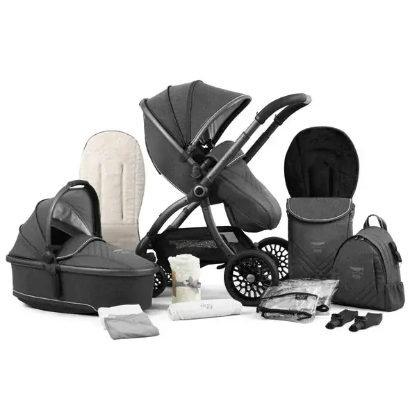 Aston Martin x Egg Premium Stroller Bundle – Classic Grey