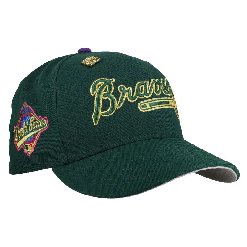 Atlanta Braves 1996 World Series Torch Remastered Metallic 59Fifty Fitted Cap