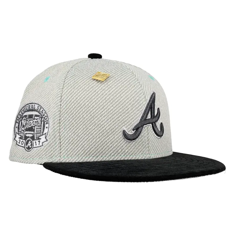 Atlanta Braves Heather Grey Inaugural Season 59Fifty Cap