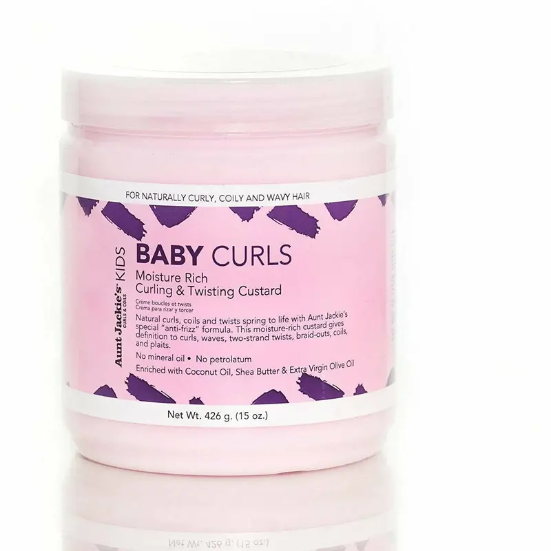 Aunt Jackie’s Girls Curling & Twisting Custard – Light-Hold Styler for Defined Curls, 15 oz
