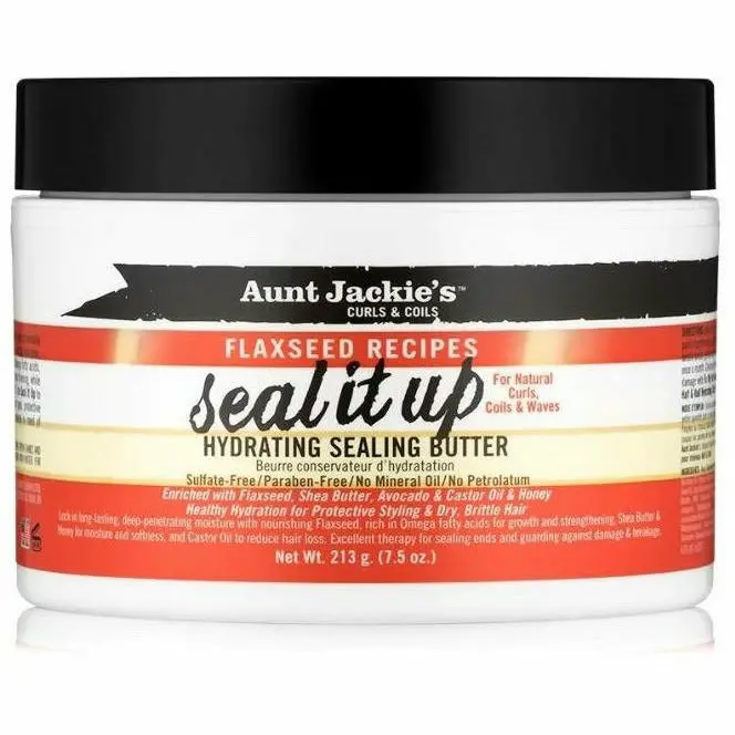 Aunt Jackie’s Hydrating Sealing Butter – Rich, Non-Greasy Moisture Lock