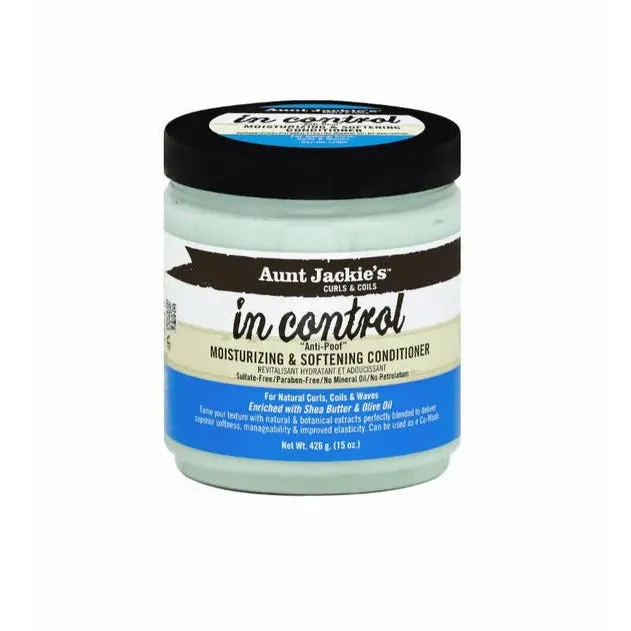 Aunt Jackie’s In Control Softening Conditioner – Tame & Smooth Formula, 15 oz