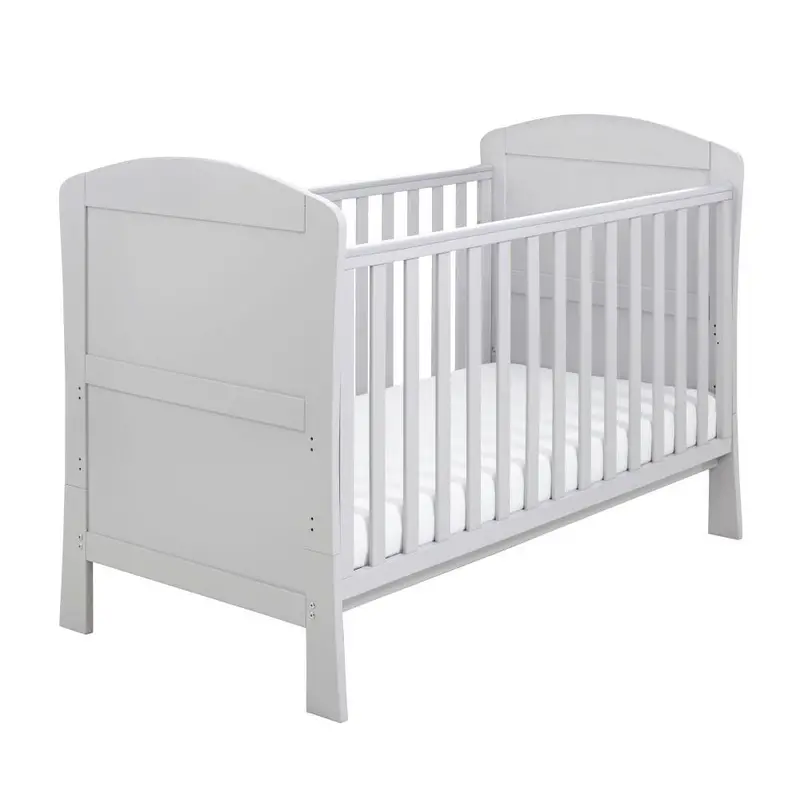 Babymore Aston Drop-Side Cot Bed – Charcoal Grey