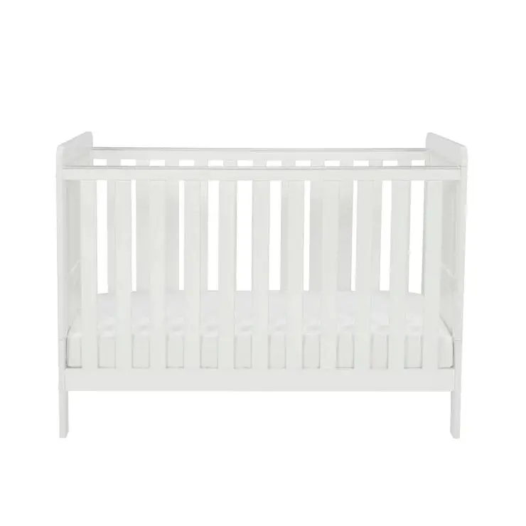 Babymore Caro Urban Mini Cot Bed – Pure White Finish