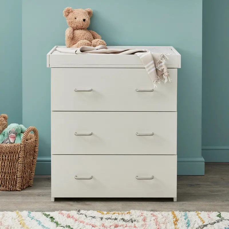 Babymore Caro Whitewash Chest Changer