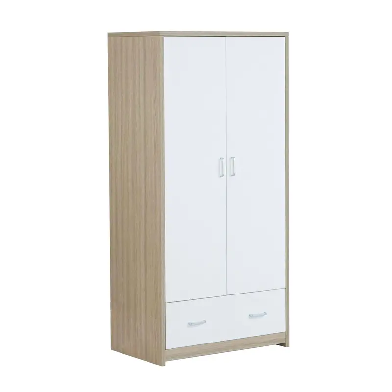 Babymore Luno or Veni White Oak Nursery Wardrobe