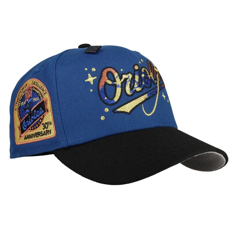 Baltimore Orioles 30th Anniversary Celestial Blue-Black 59Fifty Fitted Cap