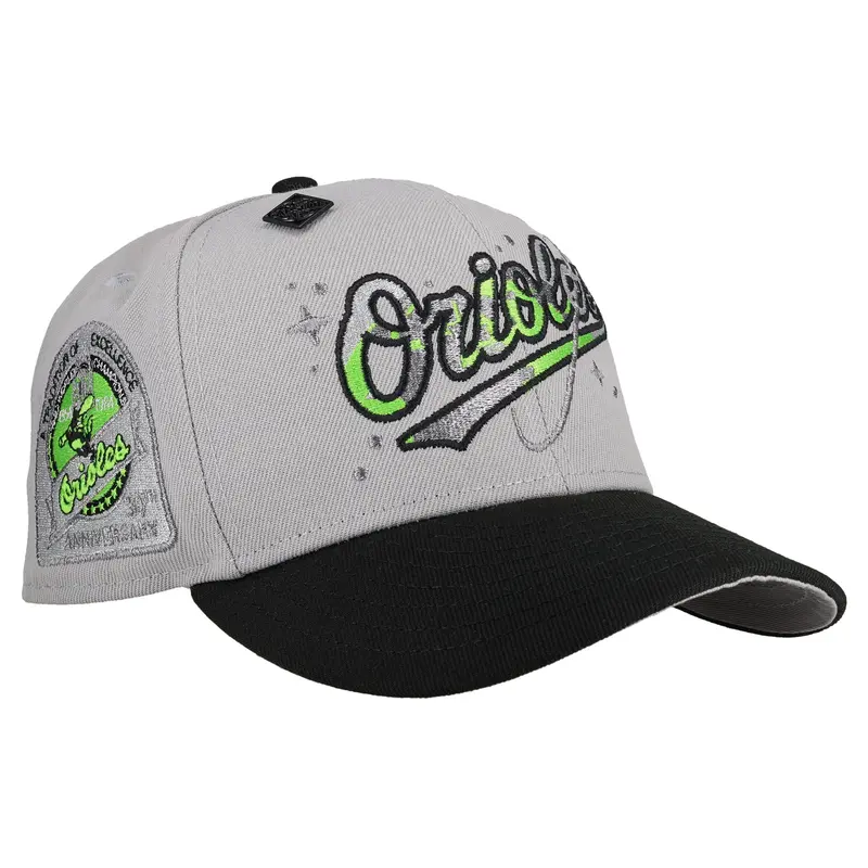 Baltimore Orioles 30th Anniversary Celestial Grey 59Fifty Fitted Cap