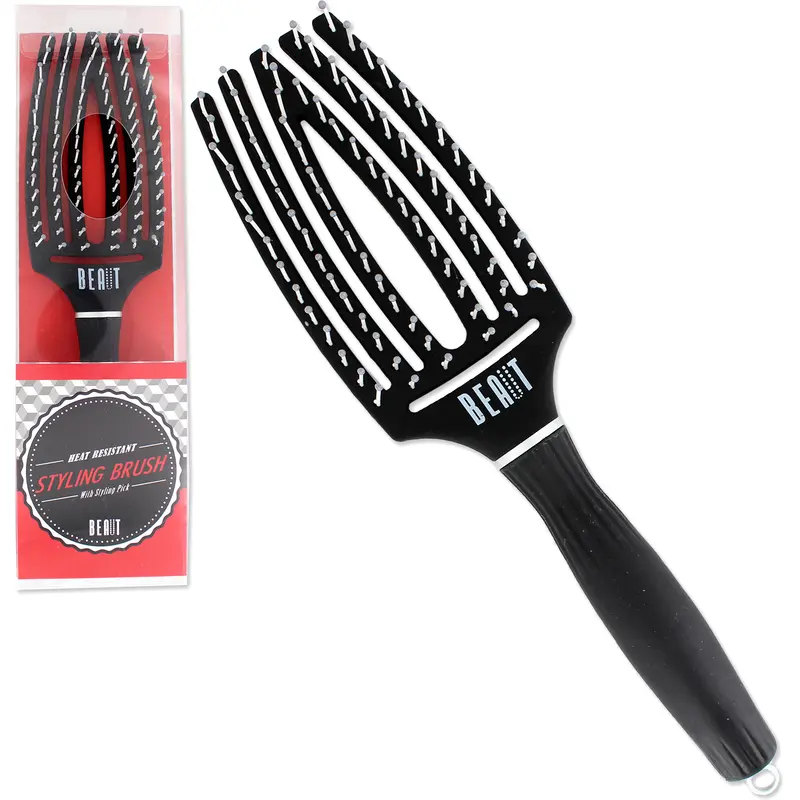 Beaut Heat-Resistant Styling Brush for Blowouts and Detangling