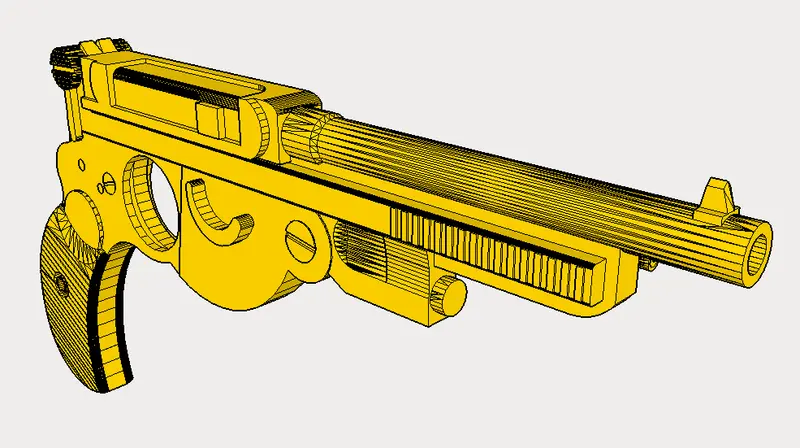 Bergmann 1894 No. 1 Pistol Replica – Rare Historical Handgun Recreation for Collectors, Props & Themed Events – Airsoft3D
