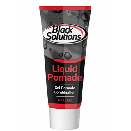 Black Solutions Liquid Pomade for Flexible Hold & Natural Finish (6 oz)