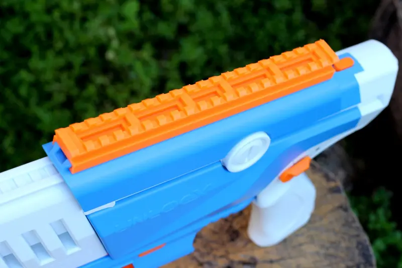 Blasters3D Full-Length 20-Slot Top Picatinny Rail for UnlocX V1/V2 Gel Rifles – Tool-Free Slide-On Upgrade