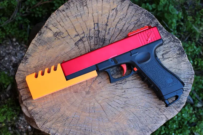 Blasters3D Strike Frame Pistol Compensator Mk. II for G17 Gel Blaster – G18 Full-Auto Blowback Ready