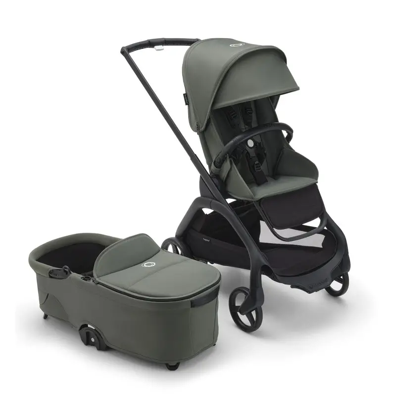 Bugaboo Dragonfly Pushchair with Matching Carrycot – Forest Green
