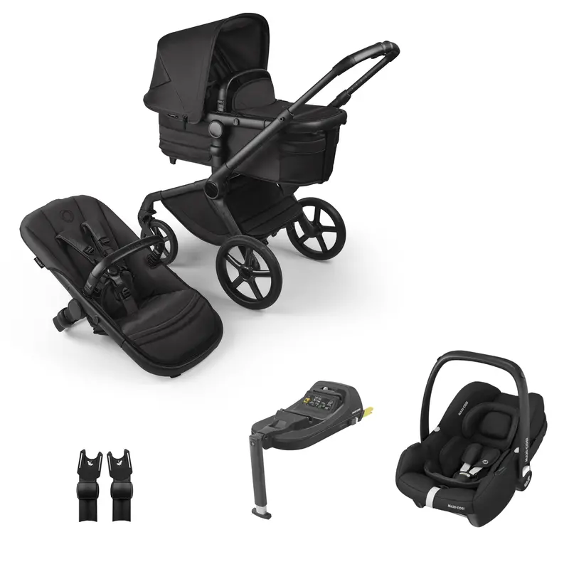 Bugaboo Fox 5 Cabriofix i-Size Travel System – Noir Limited Edition (Black Moonlight)