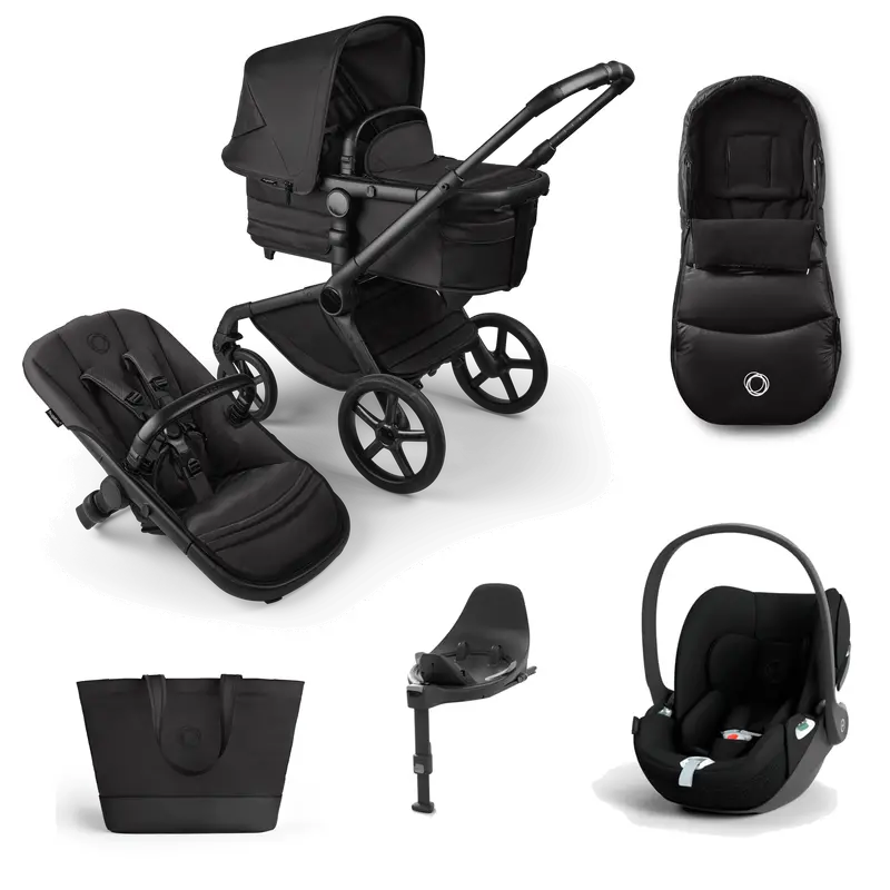 Bugaboo Fox 5 Cloud T Travel System – Noir Limited Edition (Black Moonlight)