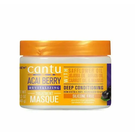 Cantu Acai Berry Deep Conditioning Masque – Intensive Repair Treatment, 12 oz