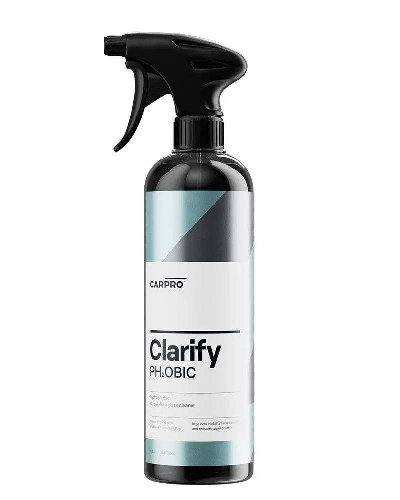 CarPro Clarify PH₂OBIC – Hydrophobic Glass Cleaner for Streak-Free Shine