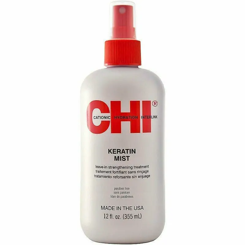 CHI Keratin Mist Leave-In Treatment – 12 oz Heat-Activated Smoothing Spray