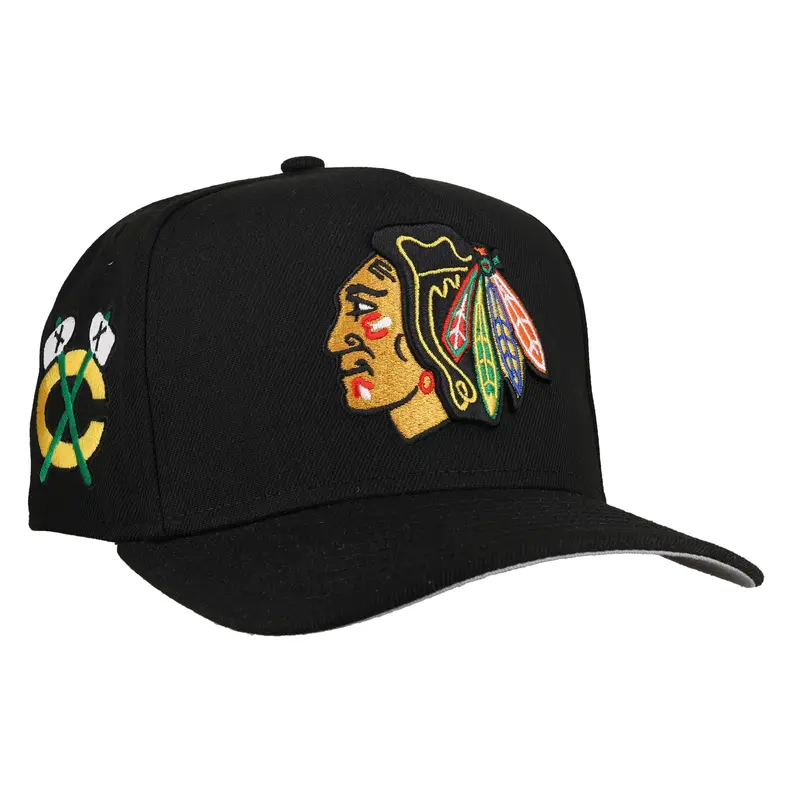 Chicago Blackhawks Vintage-Inspired 9Fifty Snapback Hat with Grey Brim