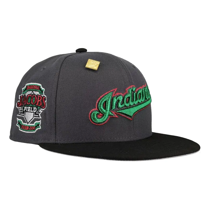 Cleveland Indians Inaugural Season Metallic Stitching 59Fifty Fitted Cap