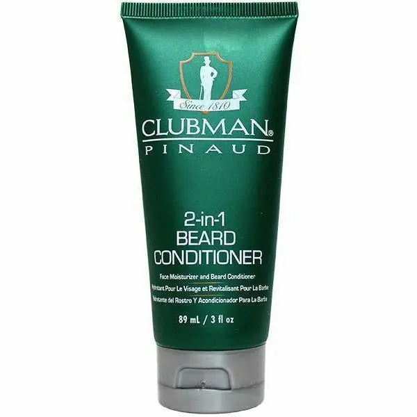Clubman Pinaud 2-in-1 Beard Conditioner & Styler for Daily Grooming (3 oz)