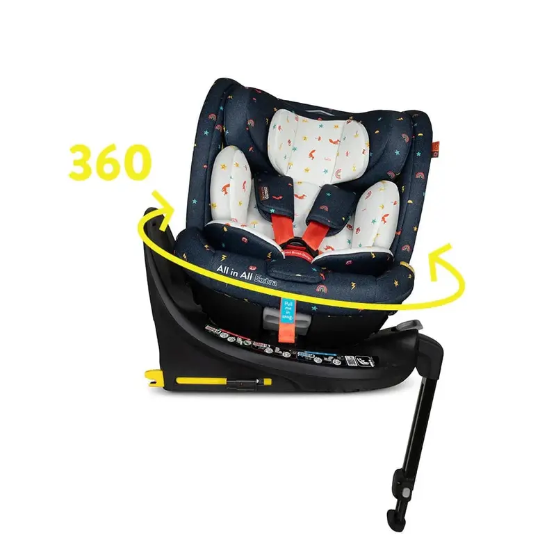 Cosatto All-in-One i-Size 360° Rotating Car Seat – Doodle Days Print