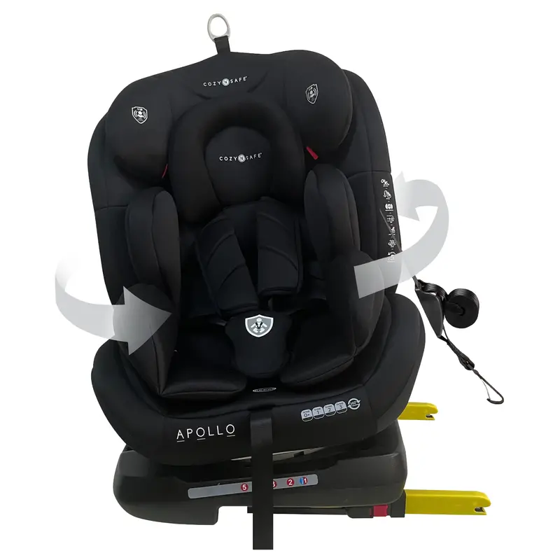 Cozy N Safe Apollo 360° Rotating Car Seat (Group 0+/1/2/3) – Black