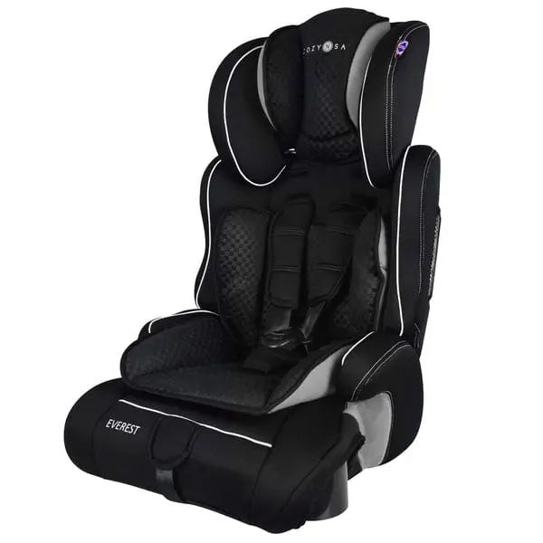 Cozy N Safe Everest All-in-One Car Seat (Group 1/2/3) – Black & Grey