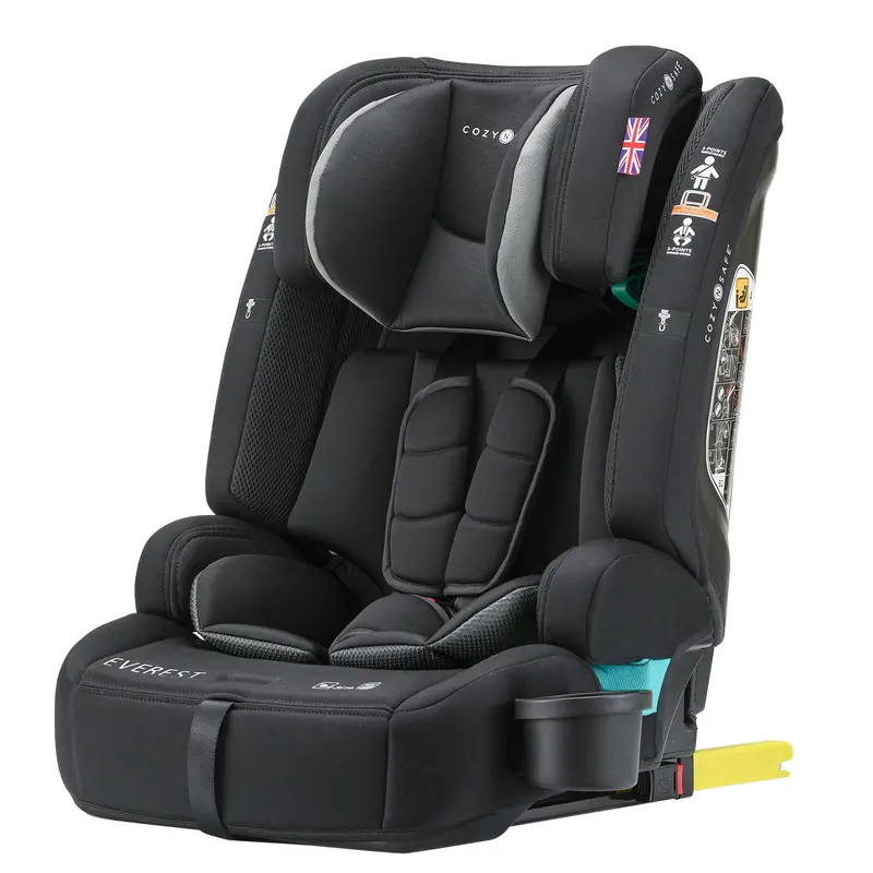 Cozy n Safe Everest i-Size Car Seat in Onyx – Extended Rear-Facing Safety