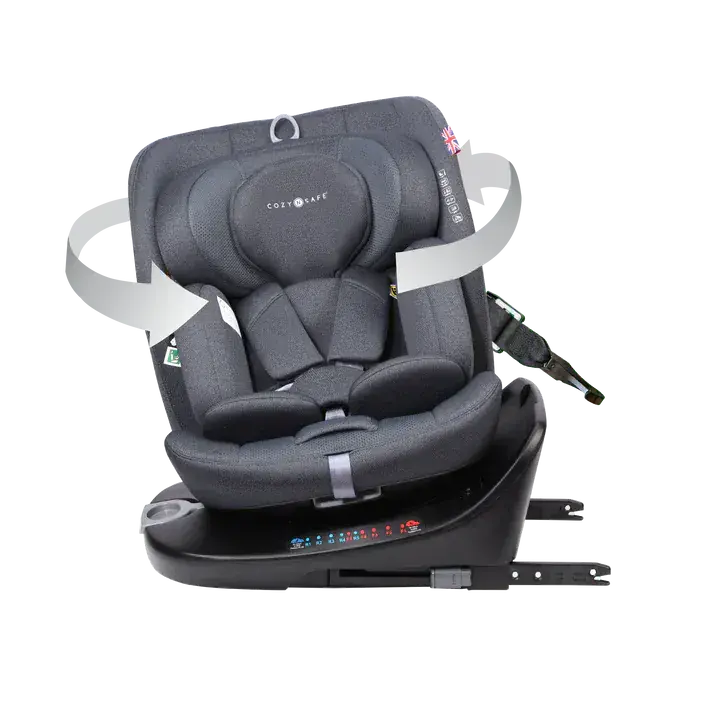 Cozy N Safe Galaxy i-Size 360° Rotating Car Seat – Slate Grey